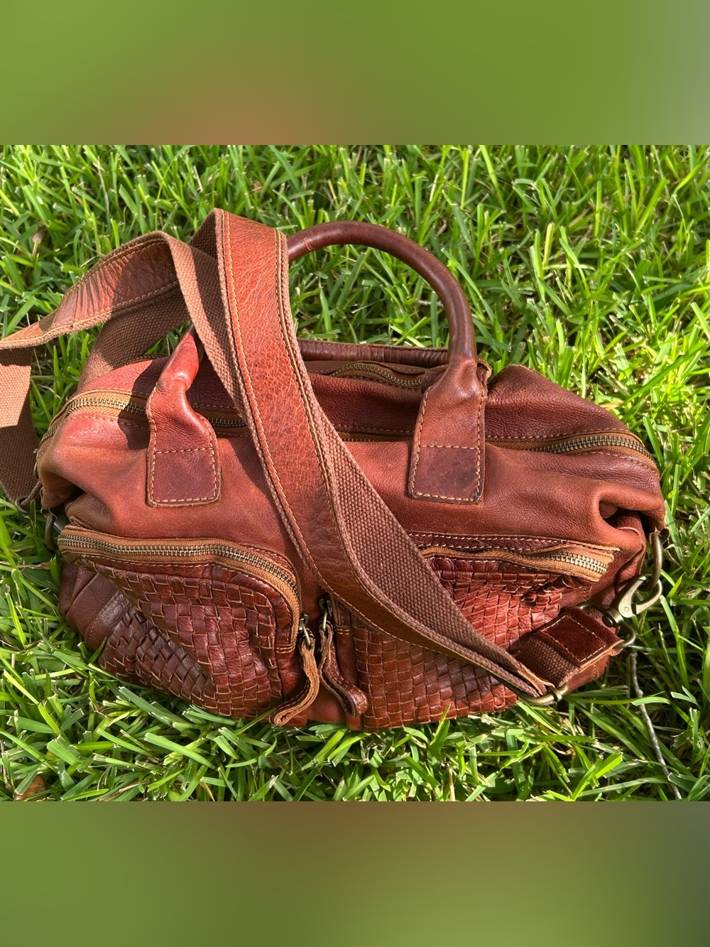 Vintage Leather Cowboys Bag Bag - Picture 2 of 7